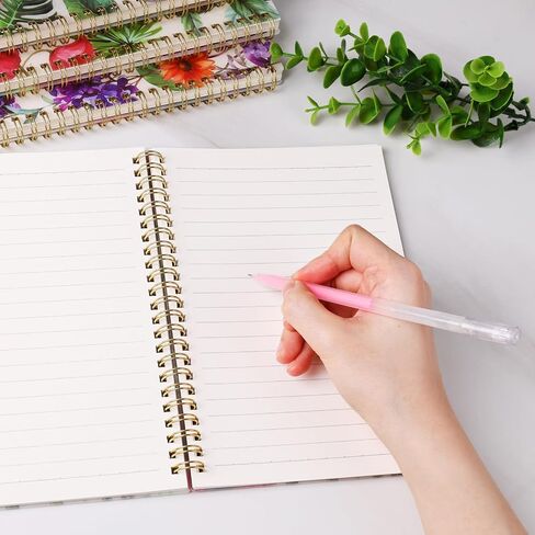 HEYPLACE 4PCS Spiral Notebook A5, Hardcover Journal Notebooks Wirebound Diary Planner for School Office Home Gifts 80 Sheets/160 Pages in Saudi Arabia