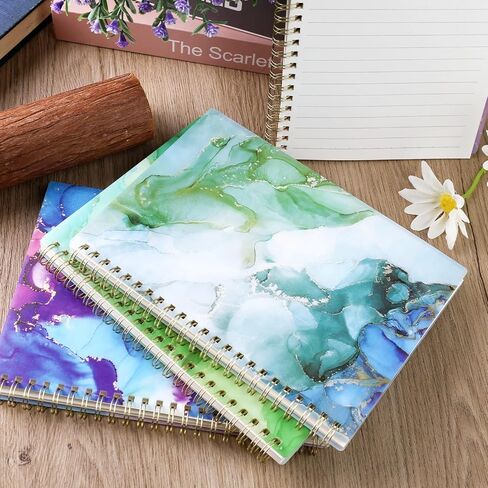 HEYPLACE 4PCS Spiral Notebook A5, Hardcover Journal Notebooks Wirebound Diary Planner for School Office Home Gifts 80 Sheets/160 Pages in Saudi Arabia