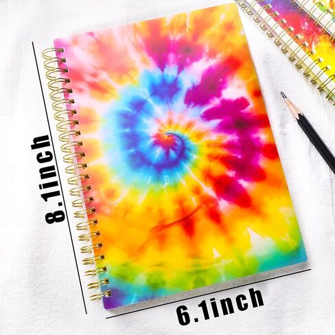 HEYPLACE 4PCS Spiral Notebook A5, Hardcover Journal Notebooks Wirebound Diary Planner for School Office Home Gifts 80 Sheets/160 Pages in Saudi Arabia