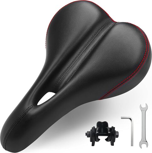 مقعد الدراجة متوافق مع Peloton Bike & Bike Plus، وسادة مقعد الدراجة لراحة الرجال، استبدال سرج الدراجة، مقعد دراجة مبطن إضافي، مقعد للتمرين ودراجة الطريق، ملحق لمعظم الدراجات in Kuwait