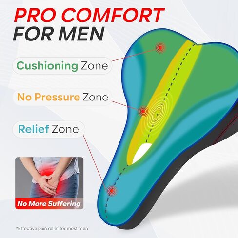 مقعد الدراجة متوافق مع Peloton Bike & Bike Plus، وسادة مقعد الدراجة لراحة الرجال، استبدال سرج الدراجة، مقعد دراجة مبطن إضافي، مقعد للتمرين ودراجة الطريق، ملحق لمعظم الدراجات in Kuwait