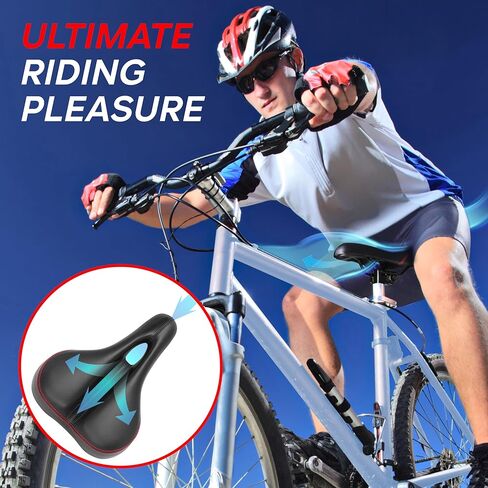 مقعد الدراجة متوافق مع Peloton Bike & Bike Plus، وسادة مقعد الدراجة لراحة الرجال، استبدال سرج الدراجة، مقعد دراجة مبطن إضافي، مقعد للتمرين ودراجة الطريق، ملحق لمعظم الدراجات in Kuwait