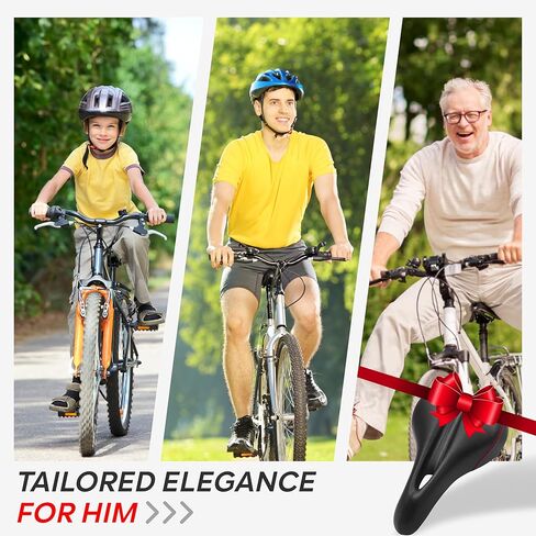 مقعد الدراجة متوافق مع Peloton Bike & Bike Plus، وسادة مقعد الدراجة لراحة الرجال، استبدال سرج الدراجة، مقعد دراجة مبطن إضافي، مقعد للتمرين ودراجة الطريق، ملحق لمعظم الدراجات in Kuwait