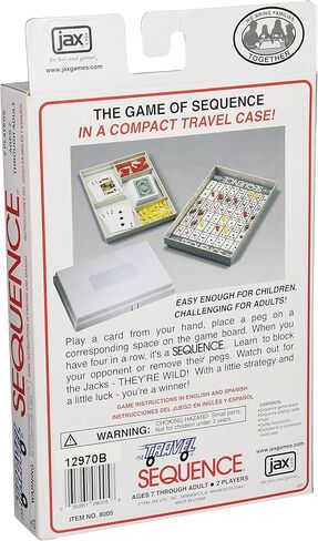 Jax Travel SEQUENCE - لعبة الإستراتيجية المثيرة في حقيبة سفر مدمجة! ، أبيض in Kuwait