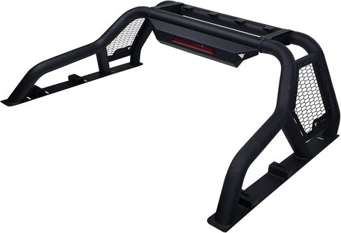 Armordillo USA 8705728 CR1 Modular Adjustable Chase Rack Roll Bar with LED 3rd Brake Light - Matte Black Fits Mid Size Pickup Truck in Saudi Arabia