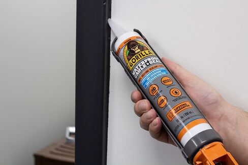 Gorilla Waterproof Caulk & Seal 100% Silicone Sealant, Clear, 10oz Cartridge (Pack of 6) in Saudi Arabia