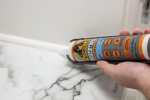 Gorilla Waterproof Caulk & Seal 100% Silicone Sealant, Clear, 10oz Cartridge (Pack of 6) in Saudi Arabia
