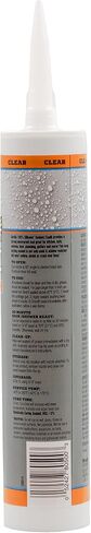 Gorilla Waterproof Caulk & Seal 100% Silicone Sealant, Clear, 10oz Cartridge (Pack of 6) in Saudi Arabia