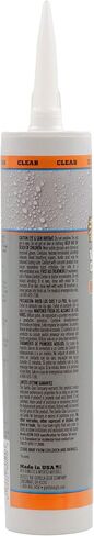 Gorilla Waterproof Caulk & Seal 100% Silicone Sealant, Clear, 10oz Cartridge (Pack of 6) in Saudi Arabia