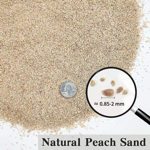 FANTIAN 10 lbs Fish Tank Substrate Peach Color Gravel, 0.8-2mm Aquarium Coarse Sand. Decorative Aquarium Gravel for Freshwater Fish Tank, Plants Potted, Fire Pits, Candle, Vase Filler and Crafts in Saudi Arabia