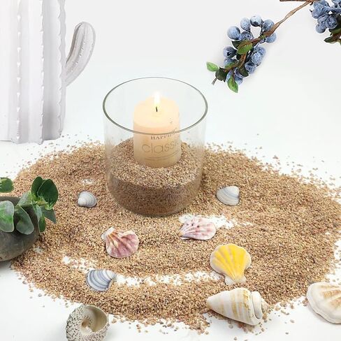 FANTIAN 10 lbs Fish Tank Substrate Peach Color Gravel, 0.8-2mm Aquarium Coarse Sand. Decorative Aquarium Gravel for Freshwater Fish Tank, Plants Potted, Fire Pits, Candle, Vase Filler and Crafts in Saudi Arabia