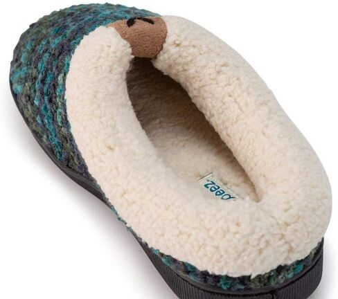 Pupeez Girls Knitted Fleece Lined Clog Slippers in Saudi Arabia