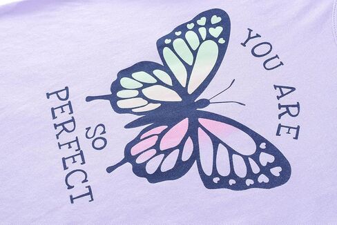 UNICABBIT21 Summer Pajamas for Girls Big Kids Cute Cartoon Soft Nighty Sleepwear 2-Piece Short Sleeve Set Size 6-16 in Saudi Arabia