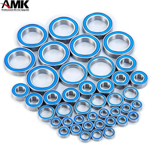 39Pcs TRX4 Metal Ball Bearings Kit, Rubber Sealed Axial SCX10 Bearings Set for 1/10 RC Crawler 92076-4 82046-4 Bronc TRX6 Slash UDR Tamiya TT-02 Semi in Saudi Arabia