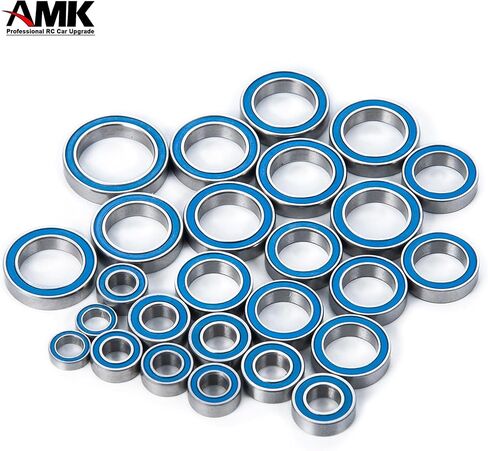 39Pcs TRX4 Metal Ball Bearings Kit, Rubber Sealed Axial SCX10 Bearings Set for 1/10 RC Crawler 92076-4 82046-4 Bronc TRX6 Slash UDR Tamiya TT-02 Semi in Saudi Arabia