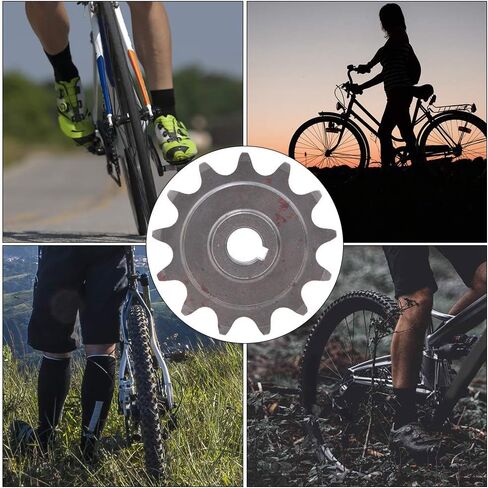 ترس ترس للدراجة 13 سنًا، ترس سلسلة دراجات من الفولاذ الكربوني 13 سنًا للدراجات العادية لسلسلة دراجات موديل 1/2x1/8 in Kuwait