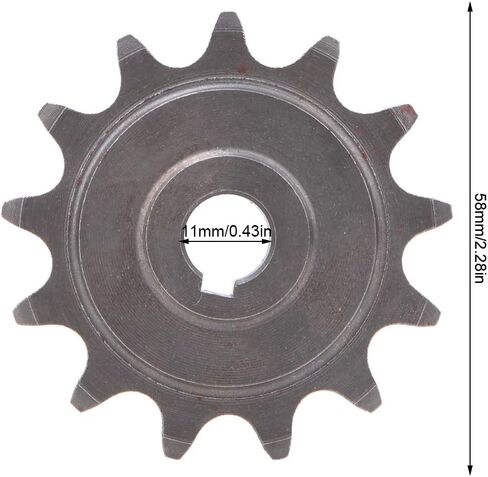 ترس ترس للدراجة 13 سنًا، ترس سلسلة دراجات من الفولاذ الكربوني 13 سنًا للدراجات العادية لسلسلة دراجات موديل 1/2x1/8 in Kuwait