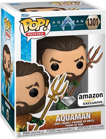 Funko POP! Movies: DC - Aquaman and The Lost Kingdom Aquaman - Aquaman - Diamond Glitter - Collectable Vinyl Figure - Gift Idea - Official Merchandise - for Kids & Adults in Saudi Arabia