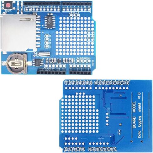 DKARDU Data Logger Module Data Recorder DS1307 Logging Shield Data Logger Board,with SD Card Reader,for Arduino UNO SD Card in Kuwait