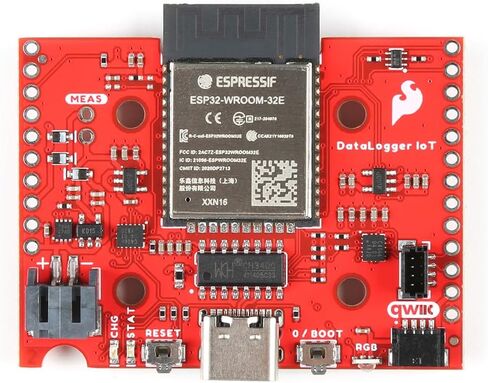 SparkFun DataLogger IoT، وحدة ESP32-WROOM-32E، مقياس وقود LiPo MAX17048، الأبعاد: 1.66 بوصة. × 2.00 بوصة. in Saudi Arabia