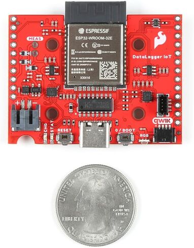 SparkFun DataLogger IoT، وحدة ESP32-WROOM-32E، مقياس وقود LiPo MAX17048، الأبعاد: 1.66 بوصة. × 2.00 بوصة. in Saudi Arabia