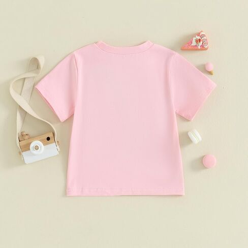 Toddler Baby Girl 2nd 3rd 4th Birthday Outfit T-Shirt | Ice Cream Two Three Four Year Old Birthday Short Sleeve T-Shirt, Summer Clothes in Saudi Arabia