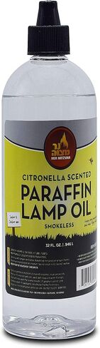 Citronella Scented Lamp Oil, 32 Ounce - Smokeless and Odorless Insect and Mosquito Repellent Paraffin Lamp Oil for Indoor and Outdoor Lanterns, Torches, Oil Candle - by Ner Mitzvah in Kuwait
