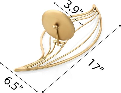 حامل شموع حائطي من GAKA (مجموعة من 2) حوامل شموع معدنية ذهبية مثبتة على الحائط، حامل شموع حائطي حديدي لغرفة المعيشة، الحمام، غرفة الطعام in Kuwait