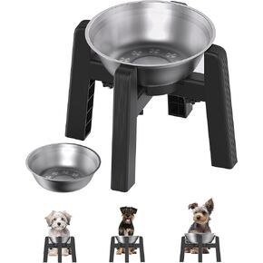 CZPET Dog Bowl Stand for Automatic Feeders [Stand Only], Adjustable Elevated Pet Water & Food Bowl for Cats & Dogs, Stable and Anti-Slip Raised Bowl/Water Dispenser for Pets in Kuwait