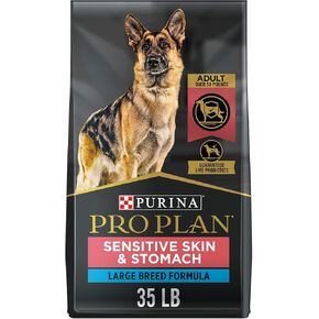 Purina Pro Plan Sensitive Skin and Stomach Dog Food Large Breed Salmon and Rice Formula - 34 lb. Bag in Kuwait