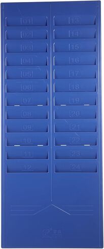 Wall-Mounted Cards Rack Attendance Card Holder with Screw for Office Factory Warehouse Storage and Organization Random Color in Saudi Arabia