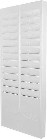 ARTIBETTER Flexible Cards Rack with Slots Attendance Cards Holder Wall Mount Organizer for Office Factory Classroom Home Storage and Classification Random Color in Saudi Arabia