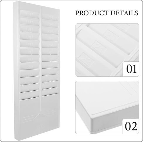 ARTIBETTER Flexible Cards Rack with Slots Attendance Cards Holder Wall Mount Organizer for Office Factory Classroom Home Storage and Classification Random Color in Saudi Arabia