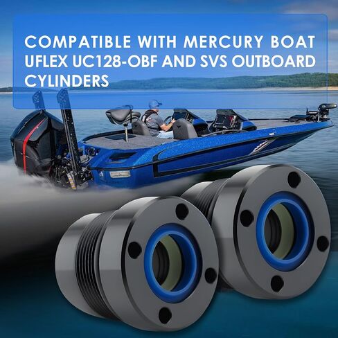 طقم سدادة نهاية غطاء المحرك التوجيهي للزئبق الخارجي لأسطوانات Uflex UC128 UC128-OBF SVS - يستبدل 898349A15 898349A14 898349A11 FSM120 2 قطعة in Kuwait