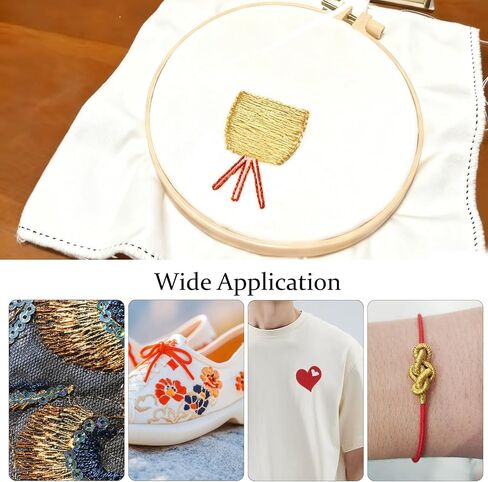 12 خيط تطريز معدني، خيط غرز متقاطعة متعدد الأغراض، مستلزمات التطريز اليدوي بألوان مختلطة (8 م 12 ضفيرة) in Kuwait