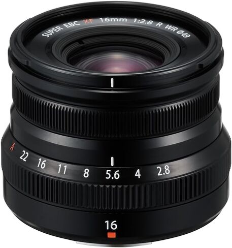 Fujinon XF16mm F2.8 R Weather Resistant Lens, Black in Kuwait
