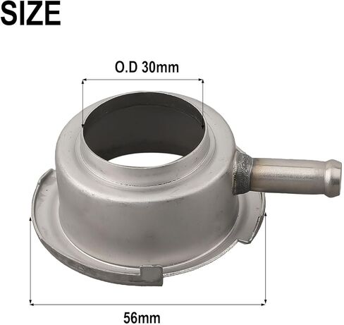 رقبة حشو مبرد المبرد من الفولاذ المقاوم للصدأ 56 مم OD مع غطاء ضغط 13 رطل لحجم الغطاء 58 مم، تصميم ملحوم in Kuwait