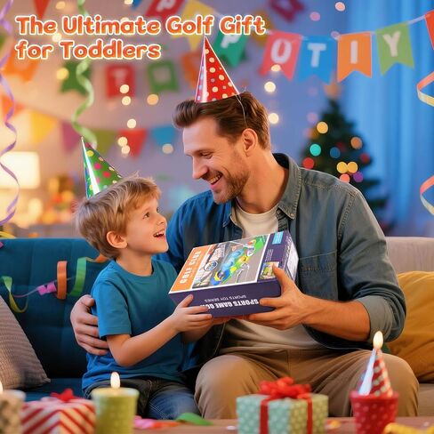 PINKPEACH Toddler Golf Set, 3-8 Kids Golf Set with Automatic Ball Return, Golf Mat, Glow Balls, Golf Balls, 3 Clubs & Golf Tees, Indoor & Outdoor Sports Game Toys for 3 4 5 6 7 8 Years Old Boys Girls in Saudi Arabia