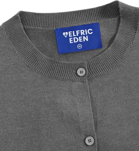 Aelfric Eden Cropped Cardigan Sweaters for Women Lightweight Open Front Cardigans Long Sleeve Crewneck Knit Fall Outfits 2025 in Saudi Arabia