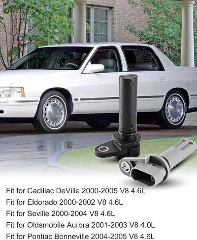 Upper and Lower Position Sensor Fit for Cadillac DeVille 2000-2005 Eldorado 2000-2002 Seville 2000-2004 Oldsmobile Aurora 01-03 Pontiac Bonneville 04-05 Replace 12559529 12559530 12575481 213807 in Kuwait