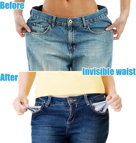 6 Pcs Elastic Waist Tighteners, Adjustable Jean Waist Tightener Inside Waistband Adjuster Elastic for Loose Pants Waist Band Tightener for Women Men Children Pants Waist Belt Adjustment in Saudi Arabia