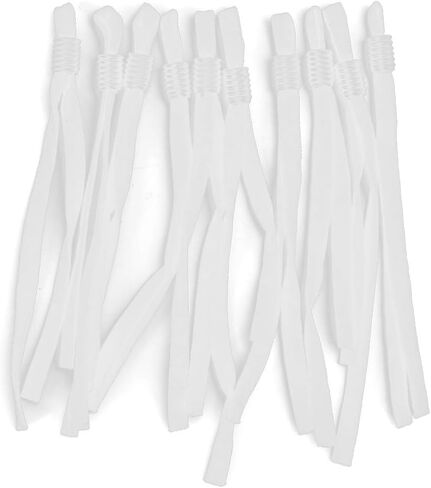 200Pcs Elastic Bands, Adjustable Elastic Cords, Stretchy Earloop Rope for Mask Ear Lanyard Ear Muff Cord Sewing (White) in Saudi Arabia