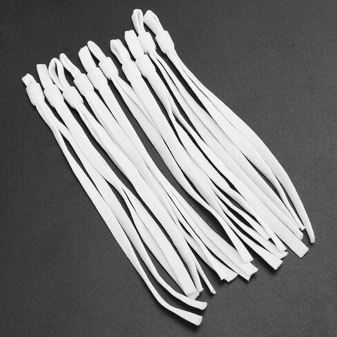 200Pcs Elastic Bands, Adjustable Elastic Cords, Stretchy Earloop Rope for Mask Ear Lanyard Ear Muff Cord Sewing (White) in Saudi Arabia