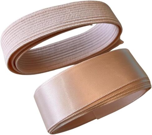 Pointe Shoe Ribbon & Elastic Set – Pre-Cut Satin Ribbons and 18" Elastic – Beyond The Barre USA in Saudi Arabia