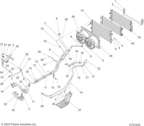 مجموعة الحلقة المعدنية والإدراج Polaris RZR، قطعة OEM الأصلية 5416503، الكمية 1 in Kuwait