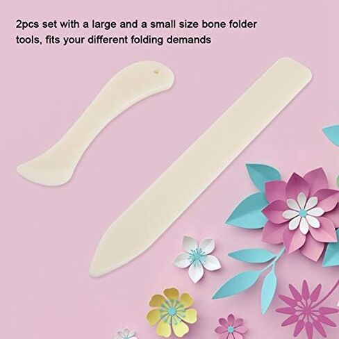 2 pcs Bone Folder, Bone Folder Scoring Folding Creasing Origami Paper Creaser Crafting Tool for DIY Handmade Leather Burnishing, Scrapbooking, Paper Cards Crafts,Bookbinding in Saudi Arabia
