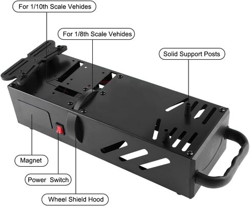 GLOBACT Metal RC Car Starter Box for LOSI 8IGHT/8IGHT-T 1/8 1/10 Universal RC Buggy Truggy Upgrade Parts in Saudi Arabia