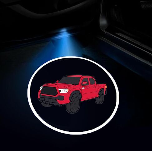 2PCS fit forTacoma LED Car Door Projector Courtesy Lights Ghost Shadow Welcome Lamp in Saudi Arabia
