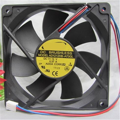 ل AD1212HB-A73GL 12V 0.37A 4.56W 2200RPM 12 سنتيمتر 12025 120x120x25 مللي متر مزدوجة الكرة تحمل مروحة التبريد in Kuwait