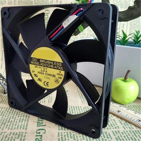 ل AD1212HB-A73GL 12V 0.37A 4.56W 2200RPM 12 سنتيمتر 12025 120x120x25 مللي متر مزدوجة الكرة تحمل مروحة التبريد in Kuwait
